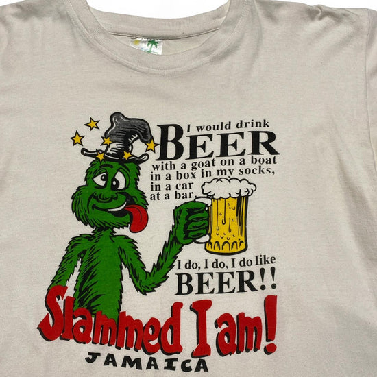 Jamaica Beer 90’s Vintage Graphic Slammed I Am T Shirt (2XL)