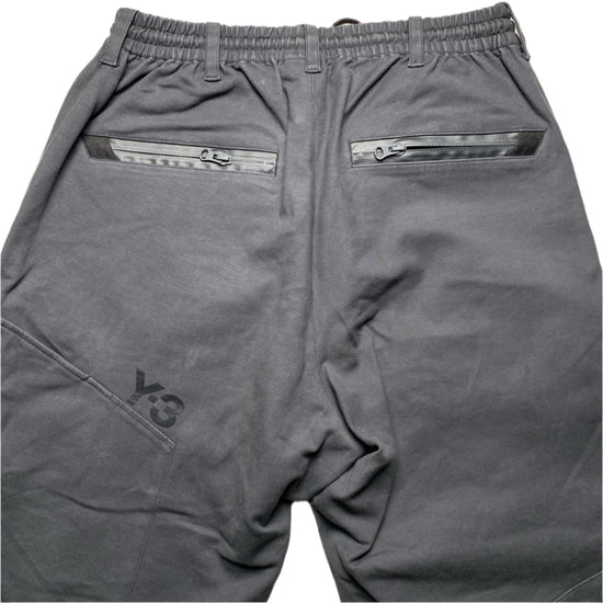 Y-3 Yohji Yamamoto Black Low Crotch Cargo Trouser Bottoms (M)