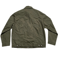 Vandy The Pink Khaki Green and Pink Shacket Shirt Jacket (L)
