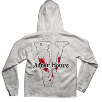 The Weeknd Vlone After Hours White Black and Red Hoodie (S)