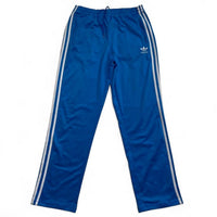 Adidas Originals Blue and White Tracksuit Bottoms (M)