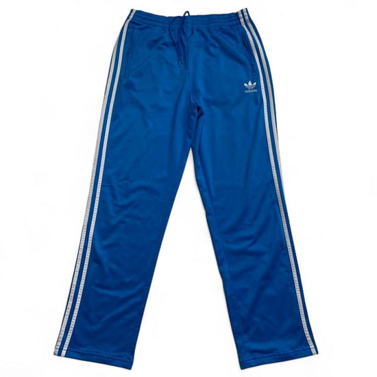 Adidas Originals Blue and White Tracksuit Bottoms (M)