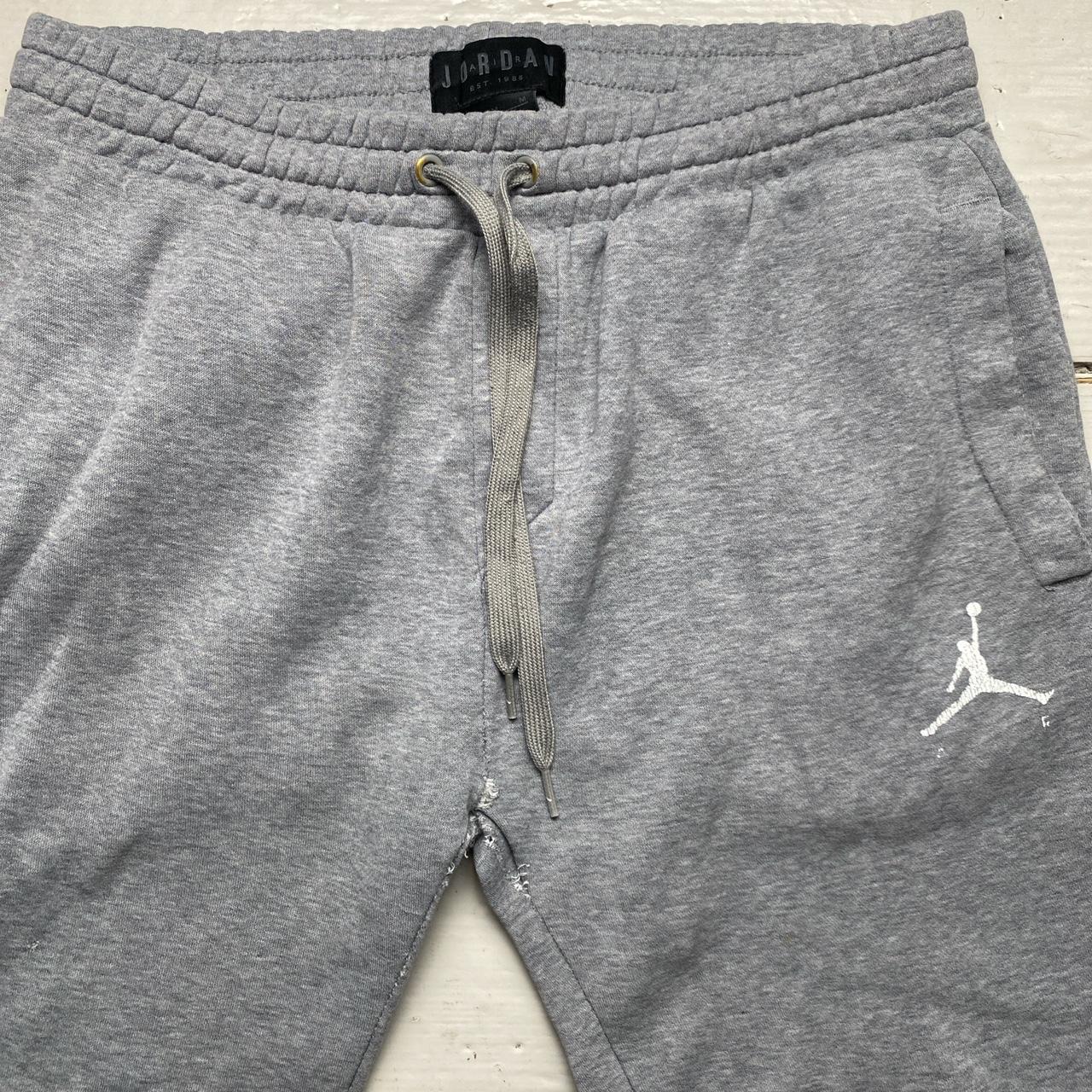 Jordan Grey and White Joggers