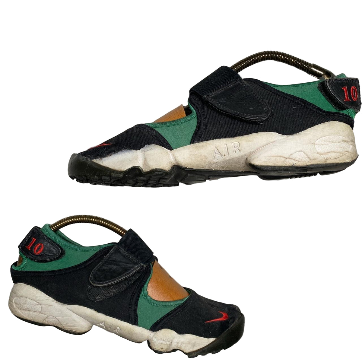 Nike Air Rift Black Green and Red 10th anniversary Vintage 2005 (UK 8 ...