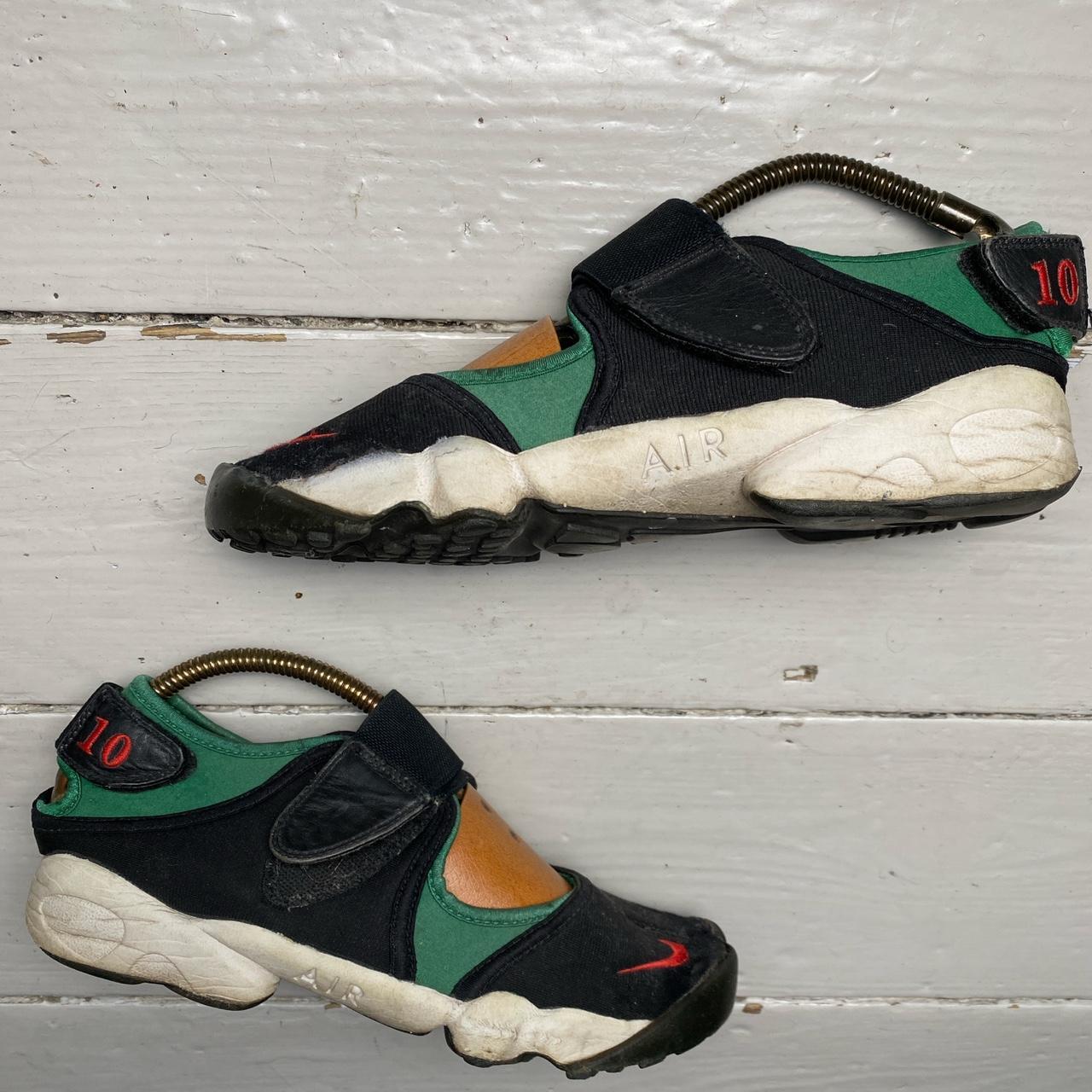 Nike Air Rift Black Green and Red 10th anniversary Vintage 2005