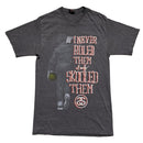Stussy Grey Vintage Grey T Shirt I Never Ruled Them only Skooled Them (M)