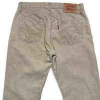 Levis 751 Corduroy Beige Khaki Jeans (32W)
