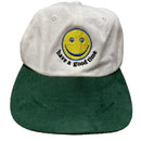 Have a Good Time White Green and Yellow Smiley Cap