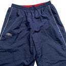 Umbro Navy and Red Shell Trackpant Bottoms (L)