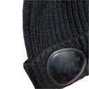 CP Company Black Goggle Beanie Hat