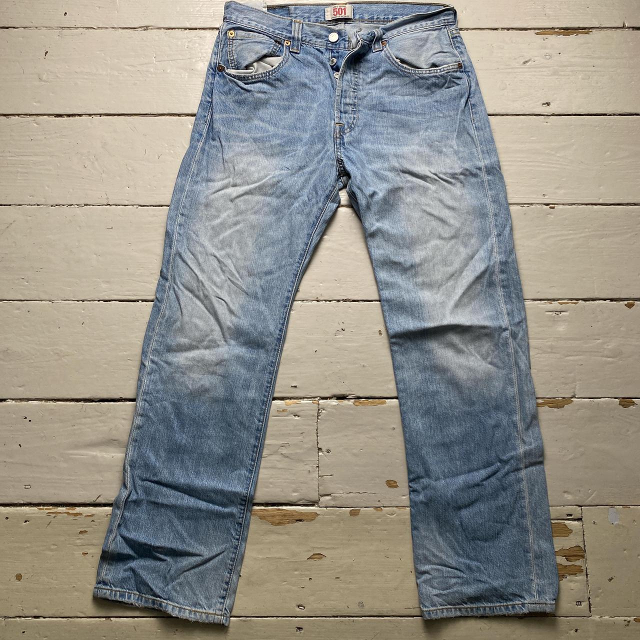 Levis Vintage 501 Baggy Light Blue Stonewash Jeans