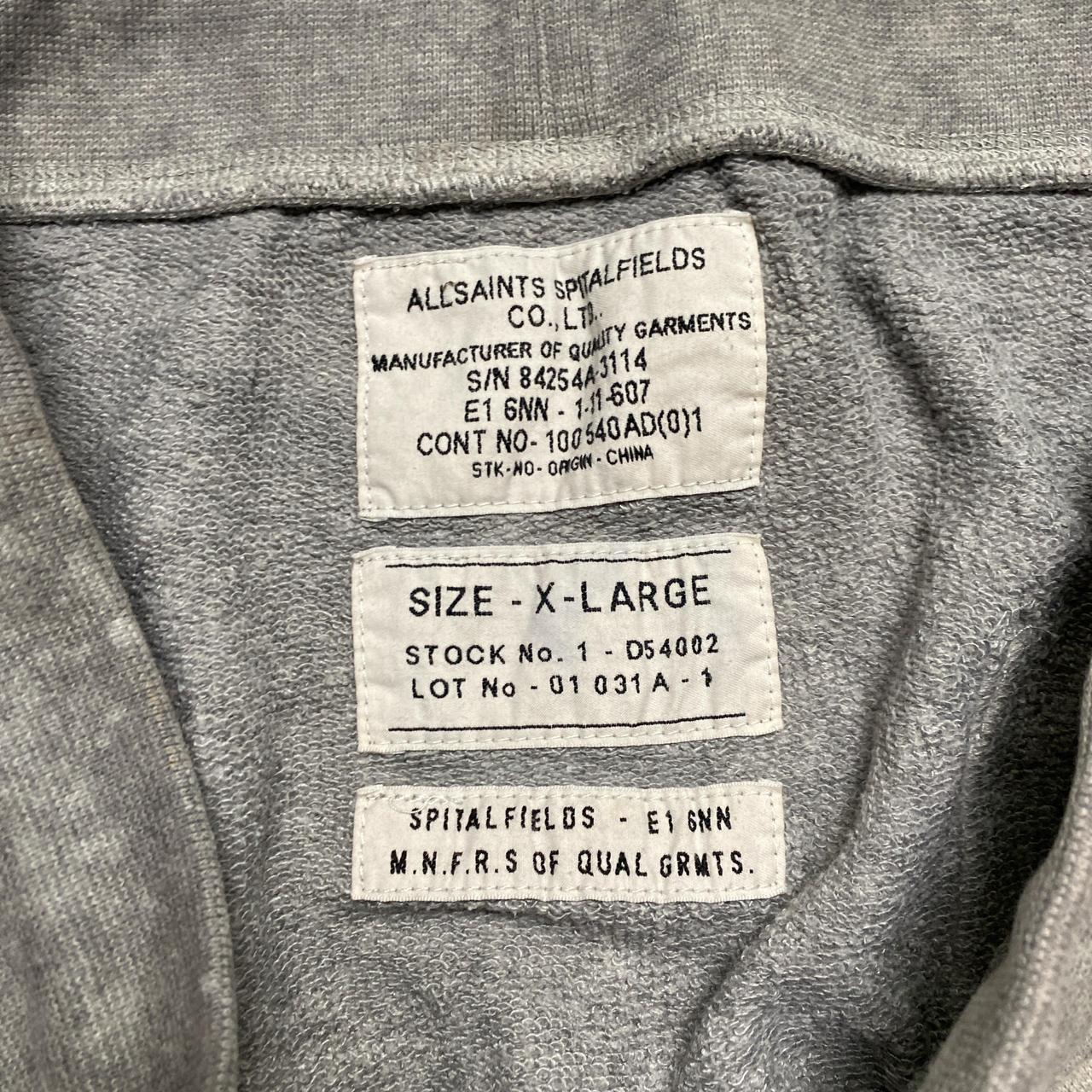 AllSaints Baggy Low Crotch Grey Bleached Joggers (XL)