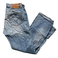 Levis Vintage 501 Baggy Light Blue Stonewash Jeans (32W)