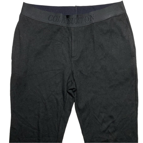 Cole Buxton Black Elasticated Waist Thermal Joggers (2XL)