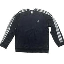 Adidas Black and White Vintage Jumper (XL)