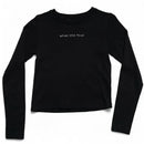 What the FCUK French Connection Spoof Black and White Long Sleeve (XS)