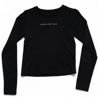 What the FCUK French Connection Spoof Black and White Long Sleeve (XS)