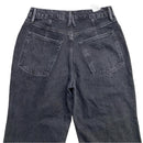 Good American Black Baggy Womens Thigh Split Jeans (28W)