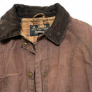 Barbour Oilskin Brown Nova Check Cuffed Womens Jacket (16)
