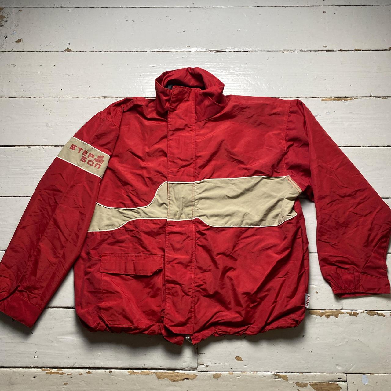 Stepson Vintage USA Red and Cream Puffer Jacket