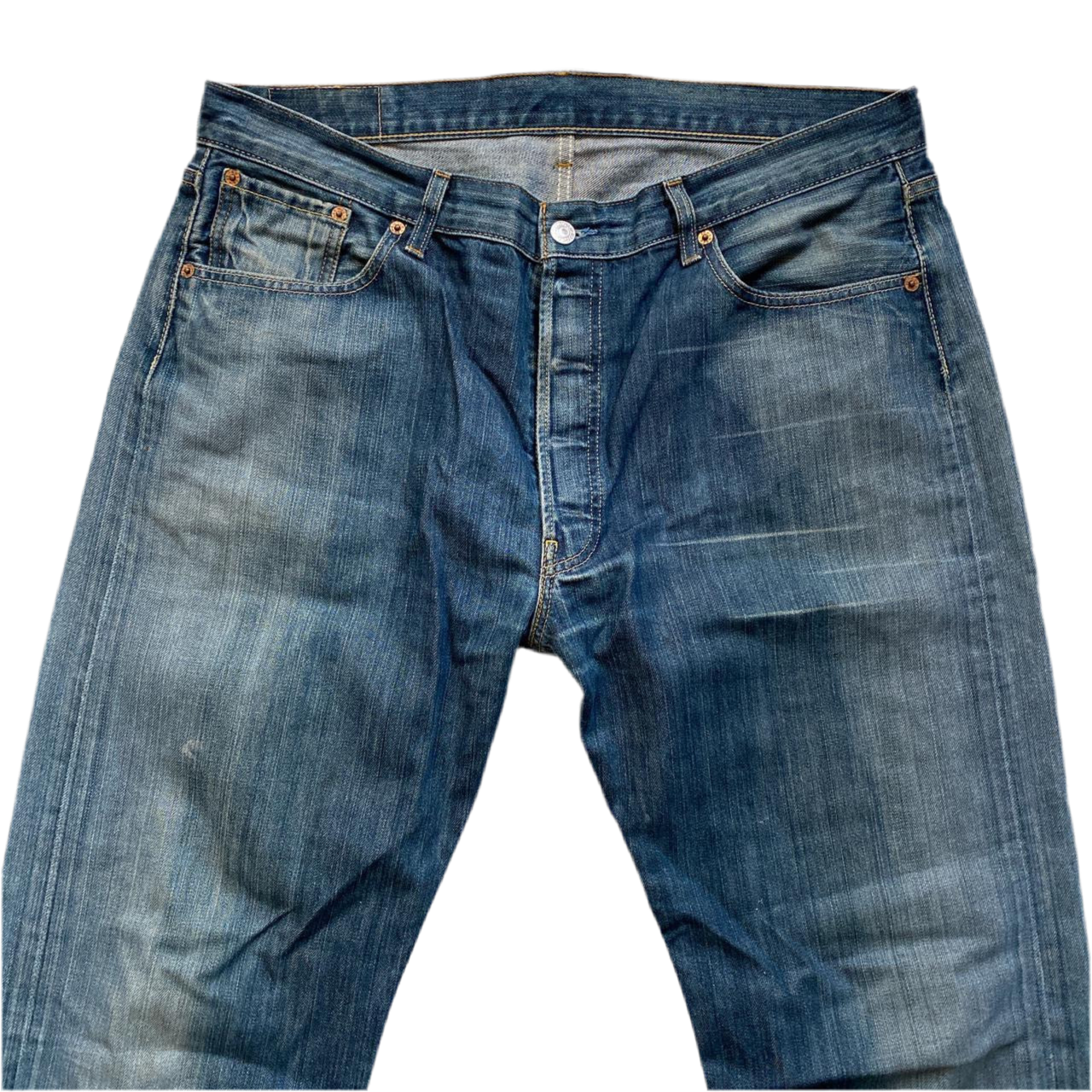 Levis 501 Stonewashed Jeans (38W)