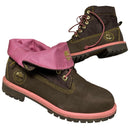 Timberland Brown Pink and Gold High Boots (UK 5.5)