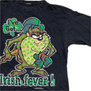 Taz Tasmanian Devil Warner Brothers 1996 90’s Black Irish Fever T Shirt (L)