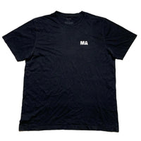 Maharishi Pacifist Military Design Black and White T Shirt (2XL)