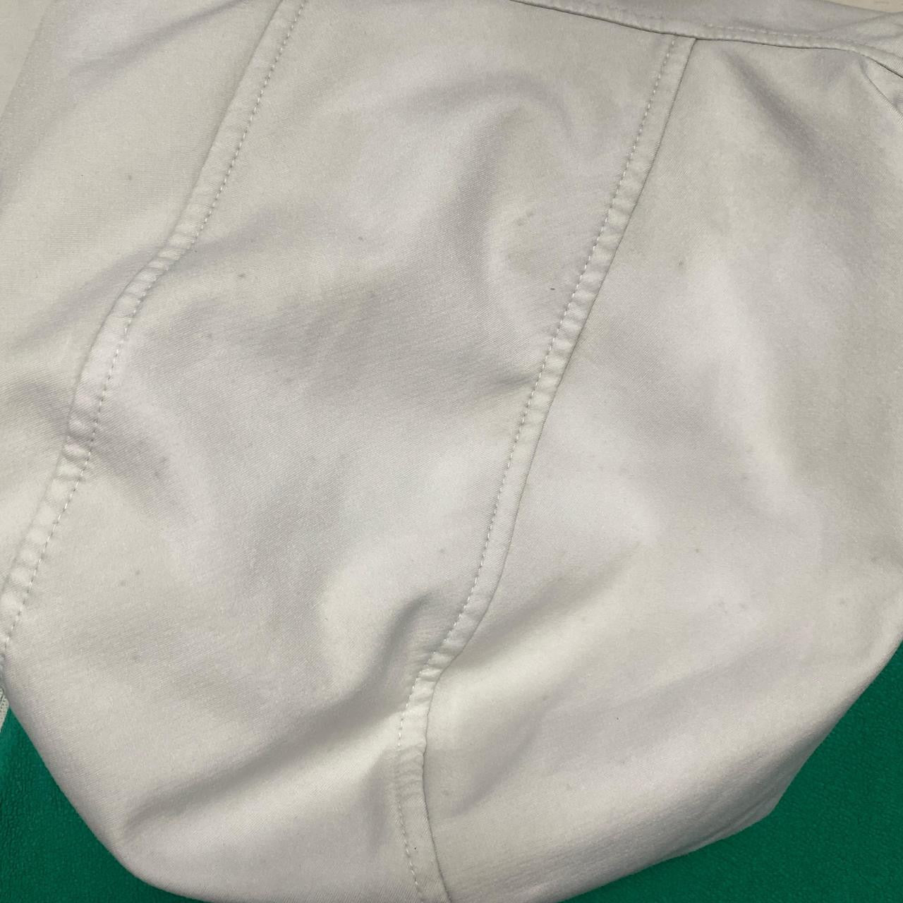 Oakley Green and White Fleece Nylon Windbreaker (L)