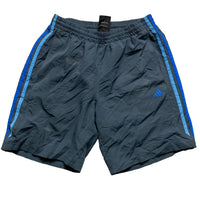 Adidas Vintage Performance Essentials Shell Track Pant Tri Tone Blue and Grey Shorts (M)