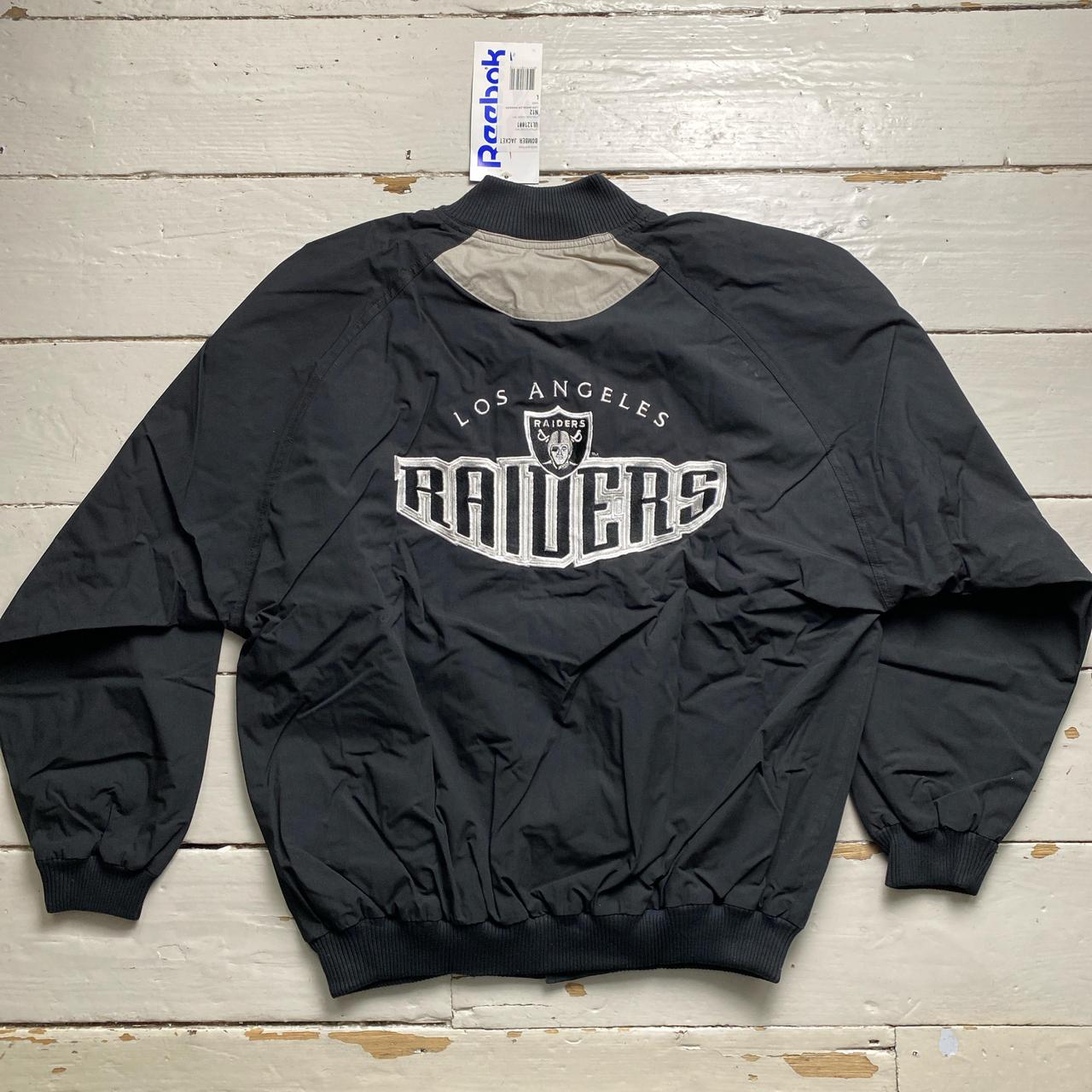 Los Angeles Raiders Reebok Vintage 90’s Black and White Bomber Jackets