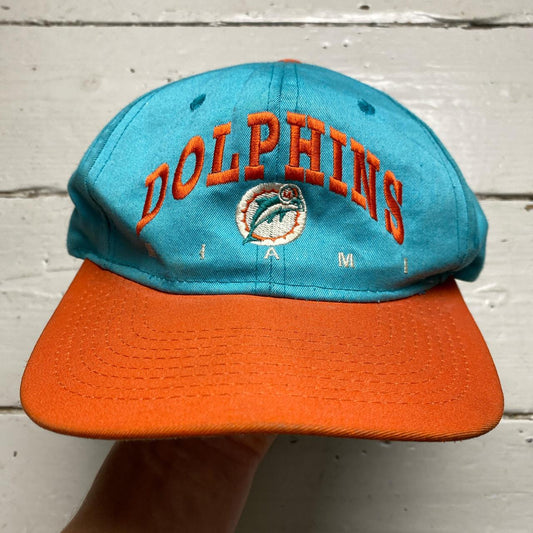 Miami Dolphins Vintage 90’s Turquoise Blue and Orange Cap