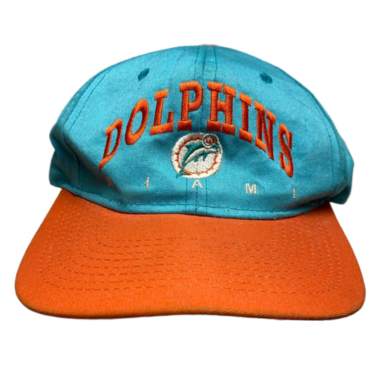 Miami Dolphins Vintage 90’s Turquoise Blue and Orange Cap