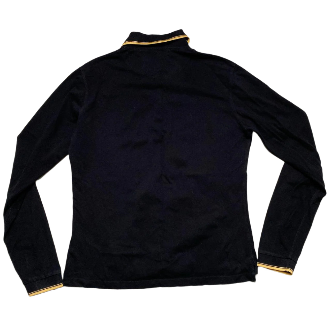 Vivienne Westwood Black and Yellow Long Sleeve Polo Shirt (L)