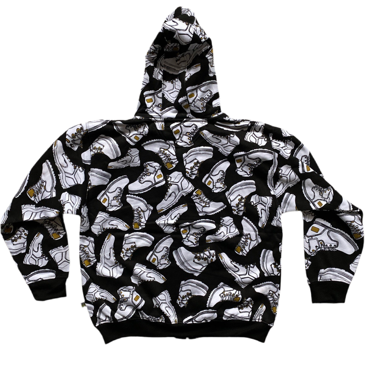 Raw Blue Vintage Boot Print Hoodie