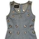 Ferretti Vintage Denim Curtain Womens Dress (S)