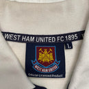 West Ham United Vintage White and Navy Polo Shirt (L)