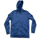 Nike Dri Fit Blue and Black Hoodie (M)