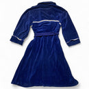 Yves Saint Laurent Blue Velour Velvet robe (L)