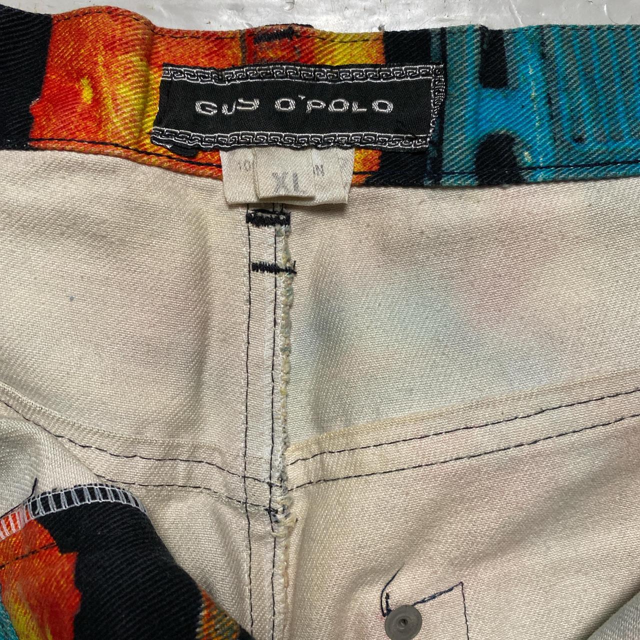 Guy O’Polo Vintage 90’s Radio Print Jorts Jean Shorts (36W)