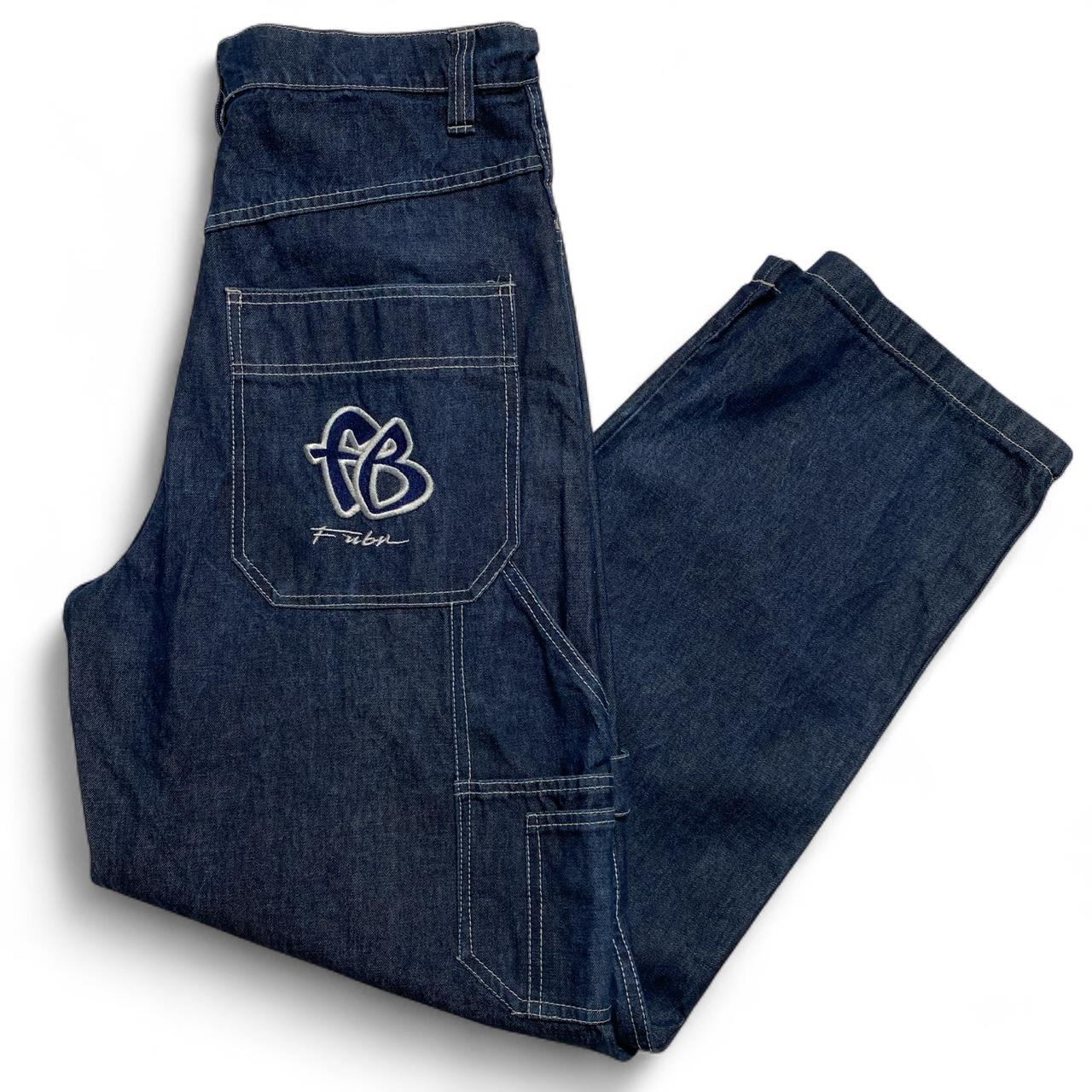 FUBU Vintage 90’s Baggy Navy Carpenter Cargo Jeans (34W)