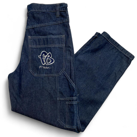 FUBU Vintage 90’s Baggy Navy Carpenter Cargo Jeans (34W)