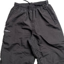 Umbro Vintage Black and Grey Spellout Shell Trackpant Bottoms (S)