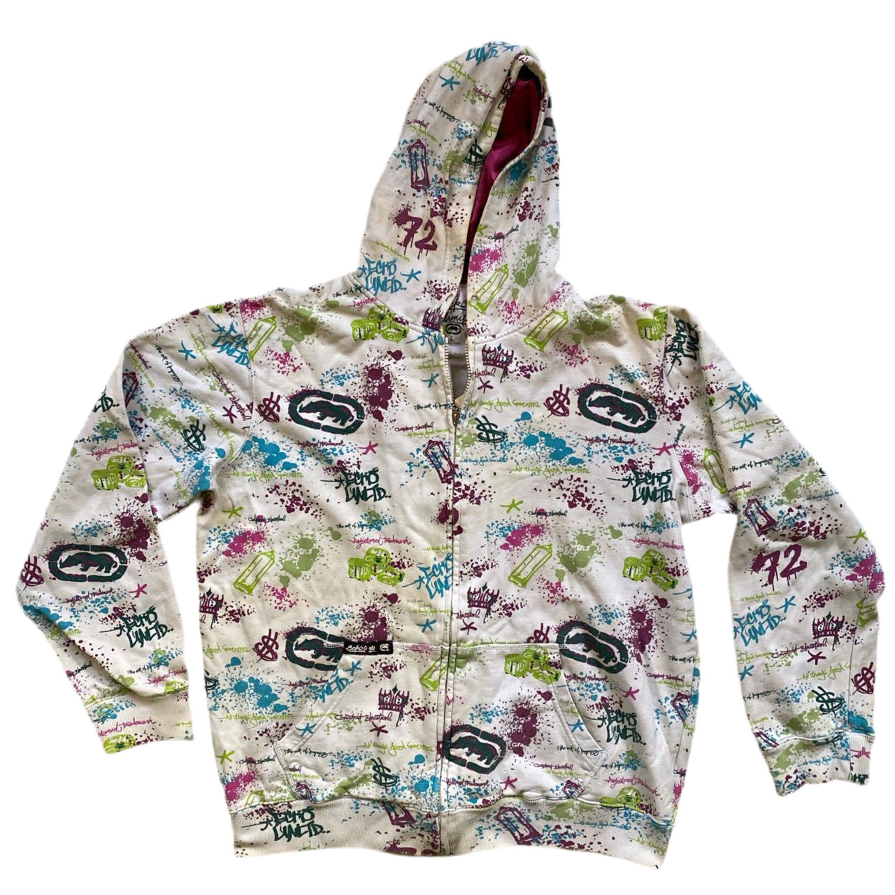 Ecko Unlimited Vintage Graffiti Hoodie (L)