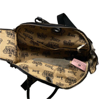 Juicy Couture Brown Suede and Silver Crown Doggy Couture Dog or Cat Holder Travel Bag