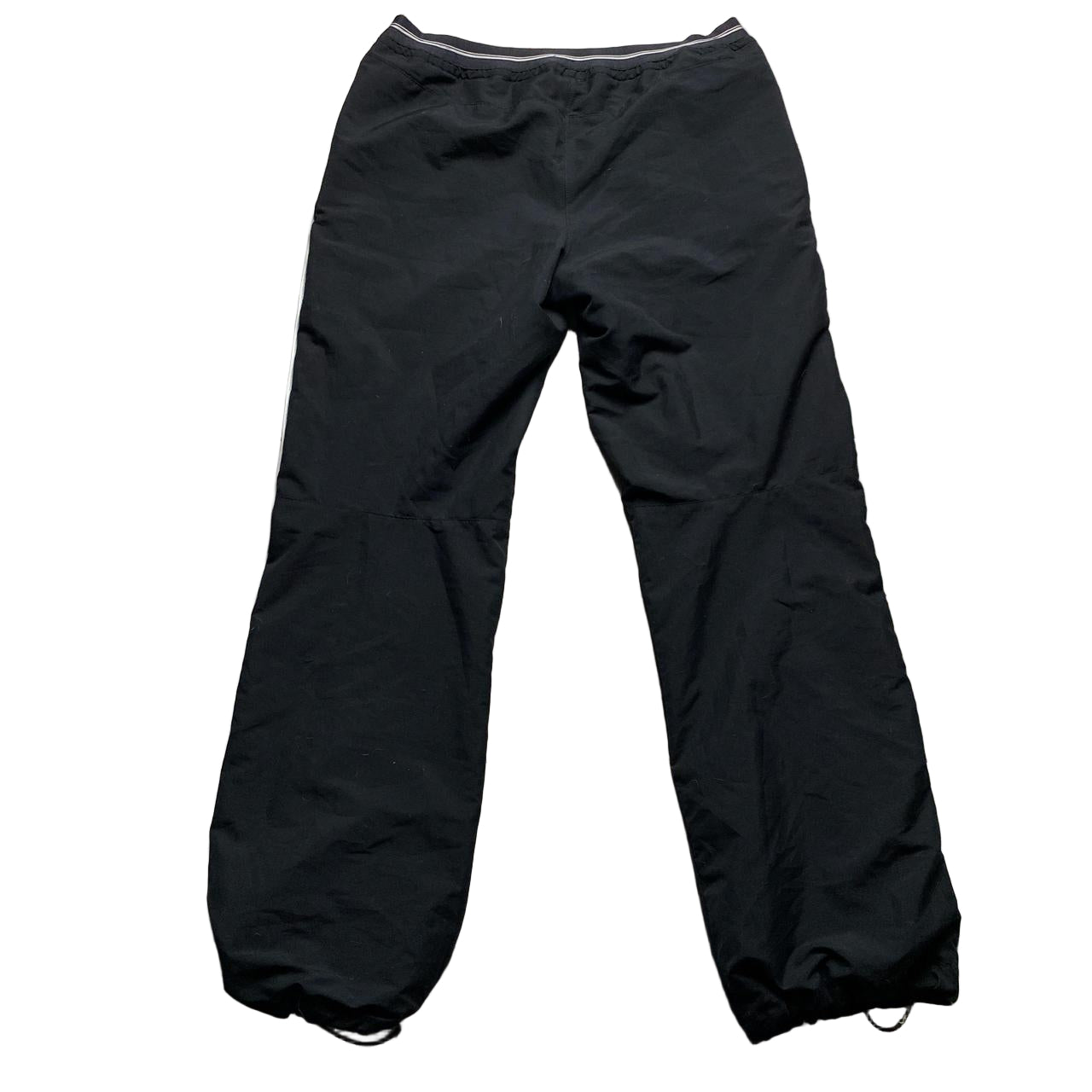 Nike Black and White Baggy Shell Trackpant Bottoms (M)