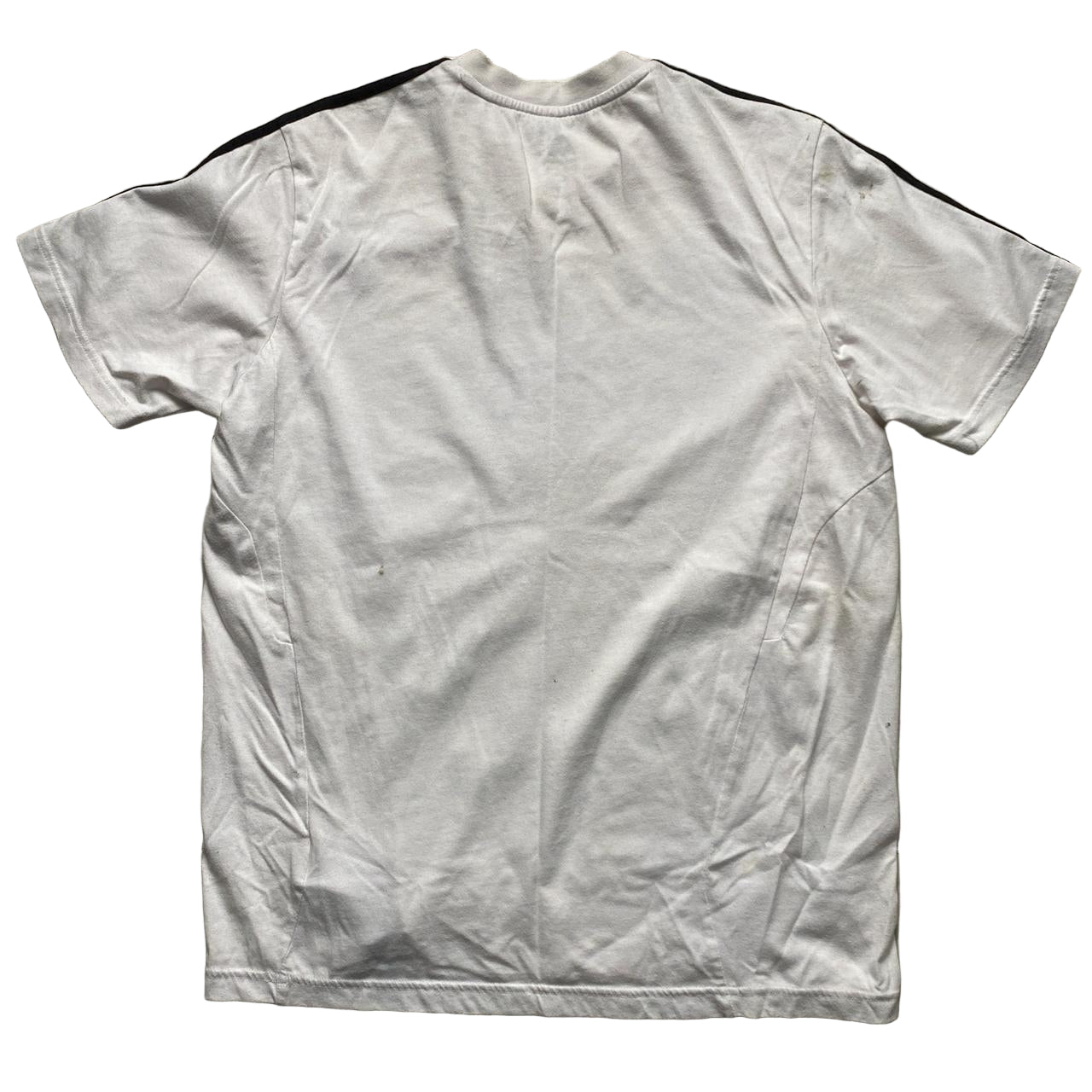 Chelsea Adidas Vintage Samsung White Black and Blue T Shirt (S)