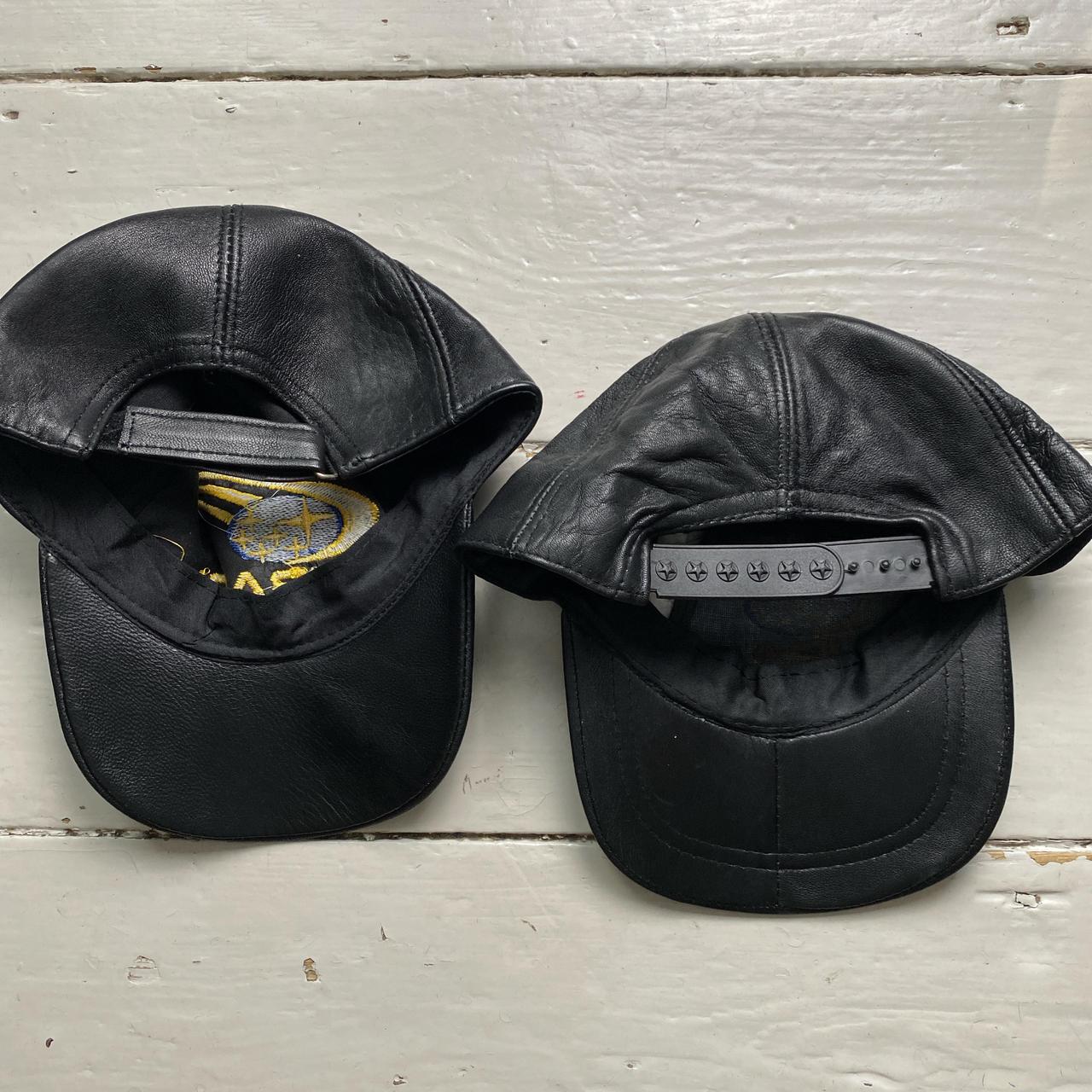 Subaru Vintage Leather Racing Caps