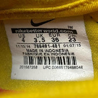 Nike Air Rift Tabi Split Toe Blue Yellow and Red (UK 3.5)