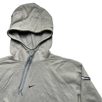 Nike Centre Swoosh Y2K Vintage Light Baby Blue Hoodie (M)